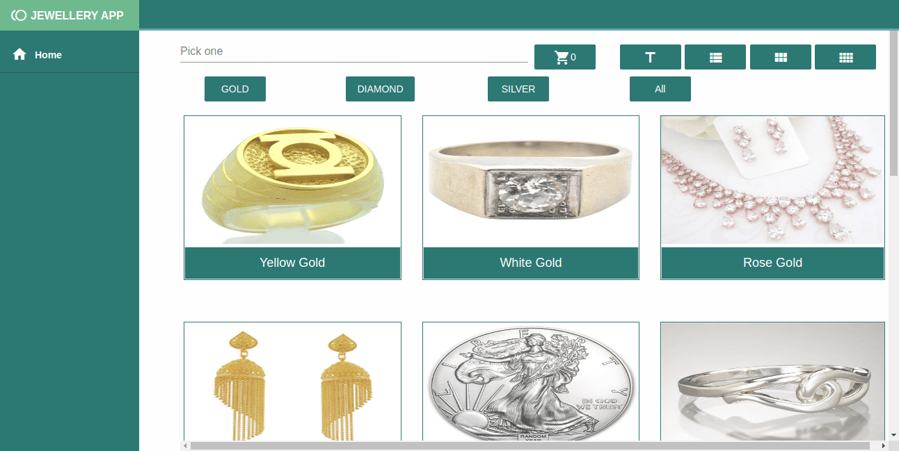 Simple Jewellery App